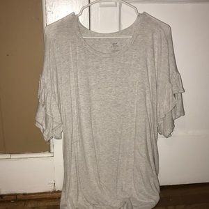 Aerie Tee with ruffle sleeve